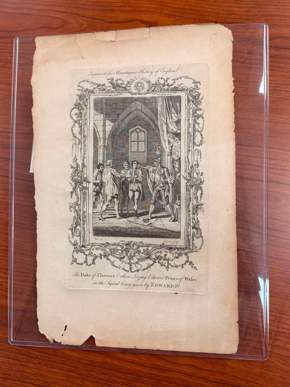 1746 John Goldar Antique Copperplate Print Beheading Rebel Lords Tower Hill Art